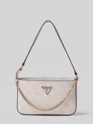 Guess Handtasche mit Label-Applikation in Ecru, Größe 1