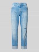 Angels Cropped Jeans im Used-Look Modell 'Darleen' in Blau, Größe 36/3...