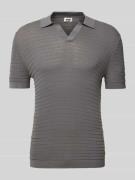 Drykorn Regular Fit Poloshirt mit V-Ausschnitt Modell 'BRAIAN' in Mitt...