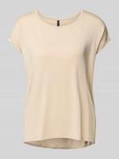 Vero Moda Loose Fit T-Shirt aus Lyocell-Mix Modell 'AVA' in Taupe, Grö...