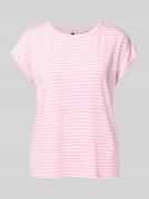 Vero Moda Regular Fit T-Shirt aus Lyocell-Elasthan-Mix Modell 'AVA' in...