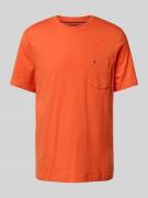 Tommy Hilfiger Regular Fit T-Shirt aus reiner Baumwolle in Orange, Grö...