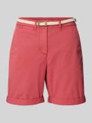 Tom Tailor Regular Fit Chinoshorts aus Baumwoll-Mix in Rot, Größe 34