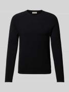Jack & Jones Strickpullover mit Label-Patch Modell 'HILL' in Black, Gr...