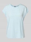 Vero Moda Regular Fit T-Shirt aus Lyocell-Elasthan-Mix Modell 'AVA' in...
