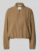 Marc O'Polo Regular Fit Blouson aus Lyocell-Leinen-Mix in Camel, Größe...