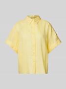 BOSS Orange Bluse aus Ramie mit überschnittenen Schultern Model 'Bisen...