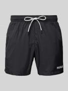 HUGO Badehose mit elastischem Bund Modell 'HAITI' in Black, Größe L