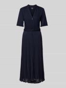 BOSS Midikleid in Wickel-Optik Modell 'Docelina' in Marine, Größe 40