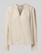 Tommy Hilfiger Relaxed Fit Bluse aus reinem Leinen in Ecru, Größe 36