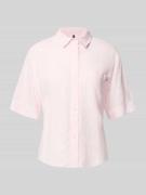 Tommy Hilfiger Relaxed Fit Hemdbluse aus reinem Leinen in Rosa, Größe ...