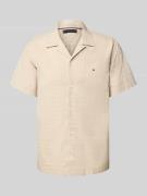 Tommy Hilfiger Regular Fit Freizeithemd aus Baumwoll-Leinen-Mix in Bei...