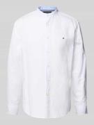 Tommy Hilfiger Regular Fit Freizeithemd aus Baumwoll-Leinen-Mix in Wei...