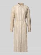 Scotch & Soda Midikleid mit Knopfleiste in Sand, Größe 36