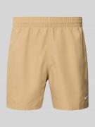 Nike Badehose mit Label-Print in Sand, Größe L