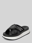 Liu Jo Plateau-Sandalette mit Ziersteinbesatz Modell 'DREAMY' in Black...