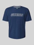 Guess Activewear T-Shirt mit Label-Detail in Dunkelblau, Größe M