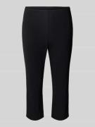 STEHMANN Caprihose aus Viskose-Mix Modell 'INA' in Black, Größe 48