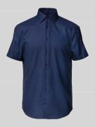 Christian Berg Men Regular Fit Business-Hemd mit Knopfleiste in Marine...