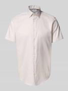 Christian Berg Men Regular Fit Business-Hemd mit Knopfleiste in Sand, ...