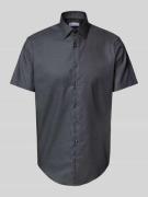 Christian Berg Men Regular Fit Business-Hemd mit Knopfleiste in Anthra...