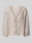 Christian Berg Woman Loose Fit Hemdbluse aus reinem Leinen in Beige, G...
