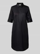 Christian Berg Woman Knielanges Hemdblusenkleid mit verdeckter Knopfle...