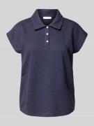 Christian Berg Woman Regular Fit Poloshirt mit Knopfleiste und Kappärm...