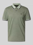 MCNEAL Poloshirt mit Label-Stitching in Khaki, Größe L