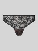 Marie Jo String aus Spitze Modell 'Cyrile' in Metallic Black, Größe 36