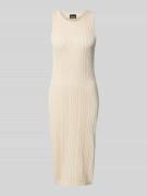 Pieces Loose Fit Strickkleid aus reiner Baumwolle Modell 'NUKA' in Bei...
