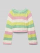 Tom Tailor Cropped Strickpullover aus reiner Baumwolle in Offwhite, Gr...