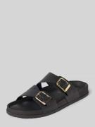Tamaris Sandalette aus Leder mit Dornschließe in Black, Größe 36