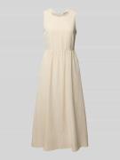 Marc O'Polo A-Linien-Kleid aus Lyocell-Leinen-Mix in Sand, Größe 44
