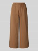 monari Stoffhose aus Lyocell-Leinen-Mix in Cognac, Größe 36
