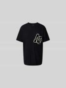 Anine Bing T-Shirt mit Label-Detail in Black, Größe S