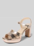 Tamaris Sandalette mit Plateausohle in Gold, Größe 39