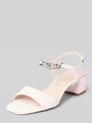 Tamaris Sandalette aus Leder mit Blockabsatz in Weiss, Größe 37