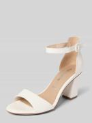 Tamaris Sandalette mit Blockabsatz in Weiss, Größe 37