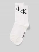 Calvin Klein Jeans Socken mit Label-Print im 2er-Pack in Weiss, Größe ...