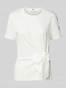 Tommy Hilfiger Regular Fit T-Shirt aus reiner Baumwolle in Ecru, Größe...