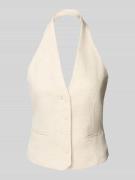 Mango Weste mit Neckholder Modell 'BORELI' in Beige, Größe XL