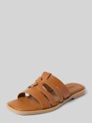 Tamaris Slides mit Blockabsatz in Cognac, Größe 40