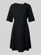 Marc O'Polo Flared Minikleid aus Lyocell-Leinen-Mix in BLACK, Größe 38