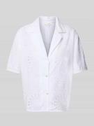 Christian Berg Woman Hemdbluse mit Reverskragen in Weiss, Größe 38