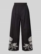Jake*s Collection Marlenehose mit elastischem Bund in Black, Größe 32