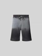 Diesel Sweatshorts mit elastischem Bund in Black, Größe L