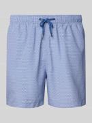 MCNEAL Badehose mit elastischem Bund in Rauchblau, Größe XXL