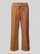 TONI Regular Fit Stoffhose aus Baumwoll-Mix mit Leinen-Anteil in Hellb...