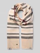 Fraas Schal mit Karomuster in Beige, Größe 1